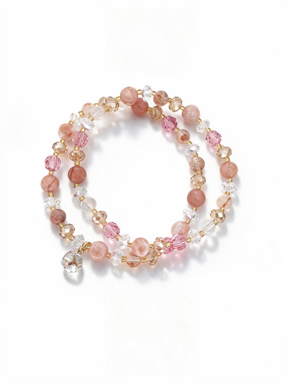 Blush‑Hue Twin Loop