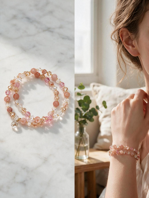 Blush‑Hue Twin Loop