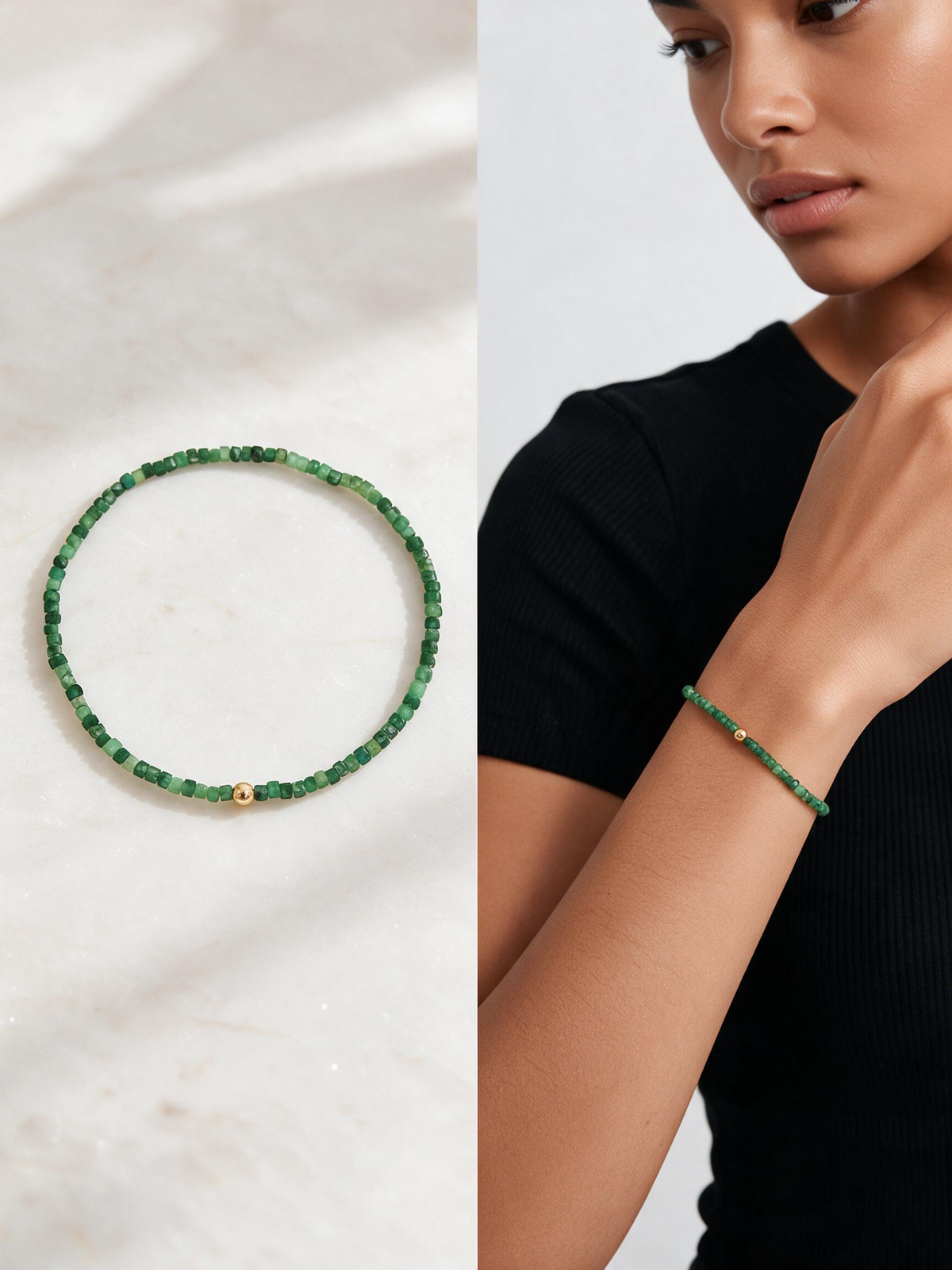 Emerald Tiny Cube Loop