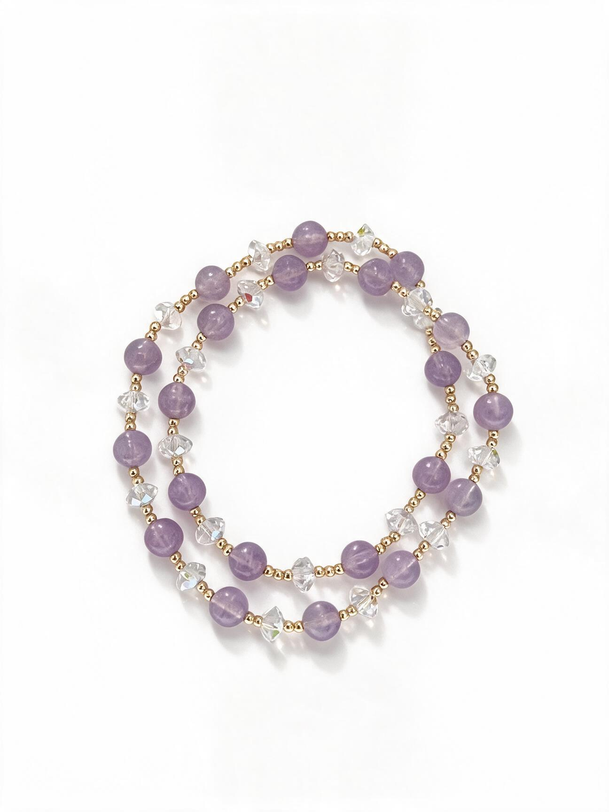 Lilac‑Breeze Wrap Bracelet